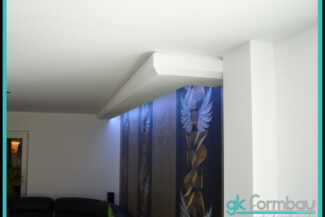Lichtvoute mit Schattenfuge aus Gipskarton Wand