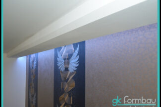 Lichtvoute mit Schattenfuge aus Gipskarton Wand
