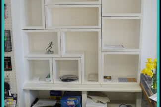 Einbauregal Büro und Werbewelten Lindow