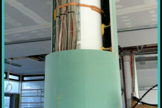 Rundsäule mit Kabeldurchführung, Sondergrößen mehrteilig (Gewerbliche Nutzung)